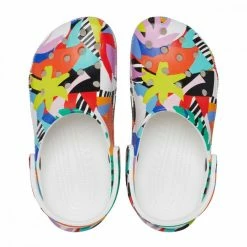 Buono 😉 CROCS CLASSIC RETRO RESORT Multicolor ✨ -Offerte Novità Negozio crocs cr 207849 classic retro resort tutti sandali donna 044813201 wht 4
