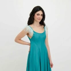 Presa ๐ DIXIE ABITO SPALLINE PLUME DONNA Verde ๐ 12 Presa ๐ DIXIE ABITO SPALLINE PLUME DONNA Verde ๐ -Offerte Novitร Negozio dixie agu8iat abito spalline plume donna casual donna 045469001 1703 5