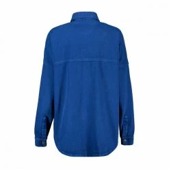 Vendita calda 🔥 DIXIE CAMICIA IN DENIM OVERSIZE DONNA Royal 😉 -Offerte Novità Negozio dixie c142t027 camicia in denim donna casual donna 045838101 1650 2