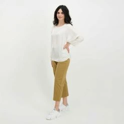 Acquistare 🤩 DIXIE BLUSA MANICHE SVASATE DONNA Bianco 🧨 -Offerte Novità Negozio dixie c885t017 blusa maniche svasate donna casual donna 045470101 1143 6