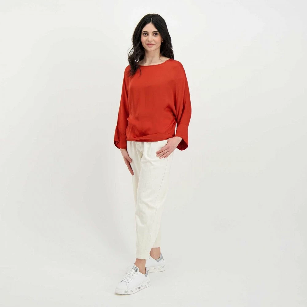 Buono π DIXIE BLUSA MANICHE SVASATE DONNA Arancio π 8 Buono π DIXIE BLUSA MANICHE SVASATE DONNA Arancio π - immagine 6