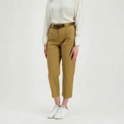 Presa ✔️ DIXIE PANTALONI CHINO CON CINTURA DONNA Marrone ✨ -Offerte Novità Negozio dixie p212t052 pantaloni chino con cintura donna casual donna 045473601 1823 4