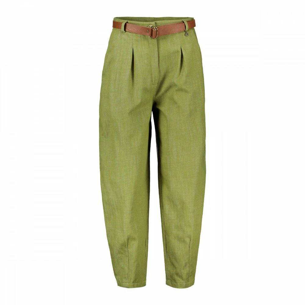 Vendita calda π― DIXIE PANTALONI BALLOON CON CINTURA DONNA Verde π 3 Vendita calda π― DIXIE PANTALONI BALLOON CON CINTURA DONNA Verde π