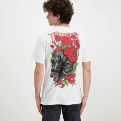 Vendita calda 🌟 DOLLY NOIRE T-SHIRT ROSSA PRIMAVERA Bianco 🤩 -Offerte Novità Negozio dolly noire pe22 t shirt rossa primavera street style uomo 044715401 02 4