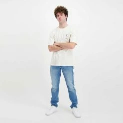 Acquistare ❤️ EDWIN T-SHIRT PSYCHIC Bianco 😉 -Offerte Novità Negozio edwin 45mc0000326 t shirt psychic casual uomo 044630401 whw67 6