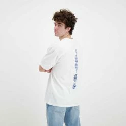 Buono 🛒 EDWIN T-SHIRT FLORA MIND Bianco ⭐ -Offerte Novità Negozio edwin 45mc0000334at t shirt flora mind casual uomo 044630601 0267 5