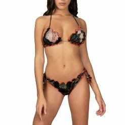 Nuovo ๐ฅฐ EFFEK ๐ BIKINI TRIANGOLO E SLIP BRASILIANO REGOLABILE DONNA Multicolor โญ