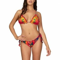 I primi 10 🔥 EFFEK 👙 BIKINI TRIANGOLO E SLIP BRASILIANO REGOLABILE DONNA Multicolor 🧨