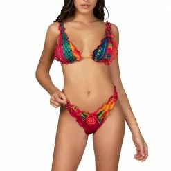 Buono 🎁 EFFEK 👙 BIKINI TRIANGOLO ALTO E SLIP AMERICANO DONNA Multicolor 🎁