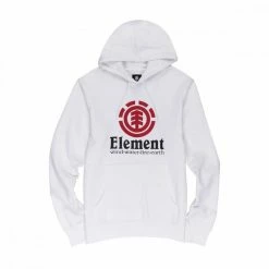 Nuovo di zecca 😉 ELEMENT FELPA CON CAPPUCCIO VERTICAL Bianco 🤩