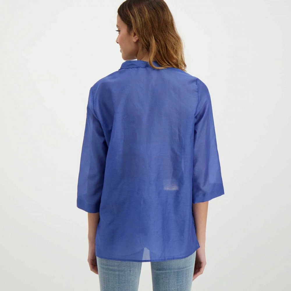 Acquistare 🥰 EMME MARELLA CAMICIA IN MUSSOLA DI COTONE E SETA CAFFE DONNA 😀 - immagine 4