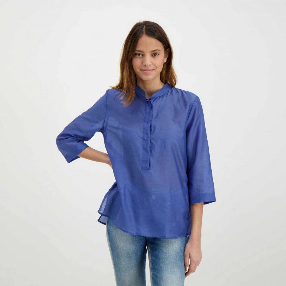 Acquistare 🥰 EMME MARELLA CAMICIA IN MUSSOLA DI COTONE E SETA CAFFE DONNA 😀 - immagine 5