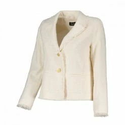 Miglior prezzo ⭐ EMME MARELLA GIACCA CHANEL CON REVERS DARIO DONNA Bianco ⭐