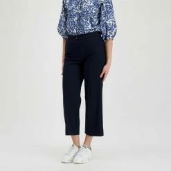 Vendita all'ingrosso ⭐ EMME MARELLA PANTALONI CROP IN JERSEY FILOVIA DONNA Blu ⌛ -Offerte Novità Negozio emme marella filovia pantaloni crop in jersey filovia donna casual donna 044639401 005 4