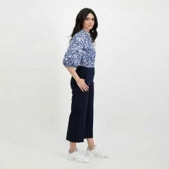 Vendita all'ingrosso ⭐ EMME MARELLA PANTALONI CROP IN JERSEY FILOVIA DONNA Blu ⌛ -Offerte Novità Negozio emme marella filovia pantaloni crop in jersey filovia donna casual donna 044639401 005 6