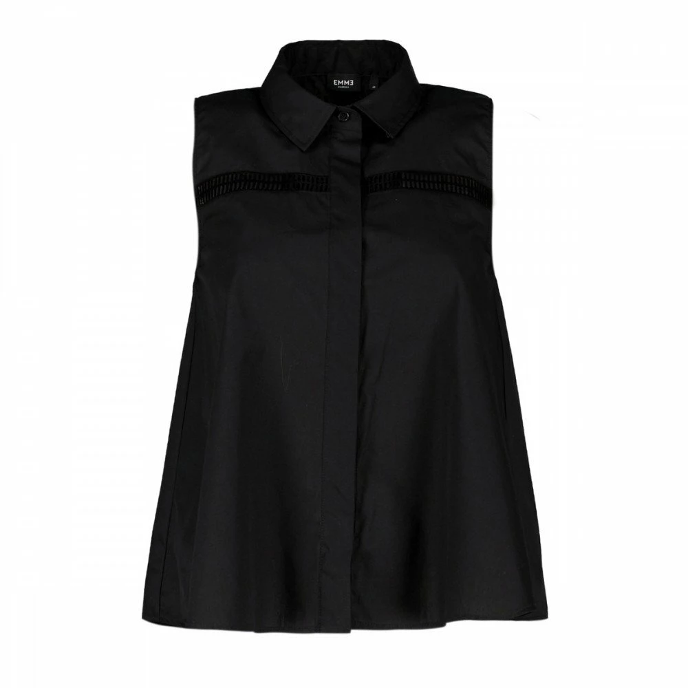 Vendita all'ingrosso ๐ฏ EMME MARELLA CAMICIA SMANICATA TRAFORATA FUOCO DONNA Nero ๐ 3 Vendita all'ingrosso ๐ฏ EMME MARELLA CAMICIA SMANICATA TRAFORATA FUOCO DONNA Nero ๐