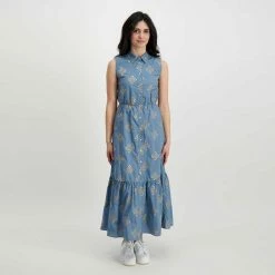 Bilancio 💯 EMME MARELLA ABITO CHEMISIER SMANICATO GIAMBO DONNA Azzurro ❤️ -Offerte Novità Negozio emme marella giambo abito chemisier smanicato giambo donna casual donna 044640301 002 3