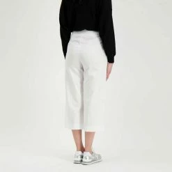 Offerte 💯 EMME MARELLA PANTALONI CROP GRIM DONNA Bianco 😀 -Offerte Novità Negozio emme marella grim pantaloni crop grim donna casual donna 044640601 007 5