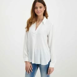 Nuovo di zecca 👏 EMME MARELLA CAMICIA MISTO SETA ISIDE DONNA Bianco 🥰 -Offerte Novità Negozio emme marella iside camicia misto seta iside donna casual donna 044641201 001 3