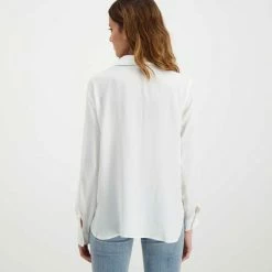 Nuovo di zecca 👏 EMME MARELLA CAMICIA MISTO SETA ISIDE DONNA Bianco 🥰 -Offerte Novità Negozio emme marella iside camicia misto seta iside donna casual donna 044641201 001 4