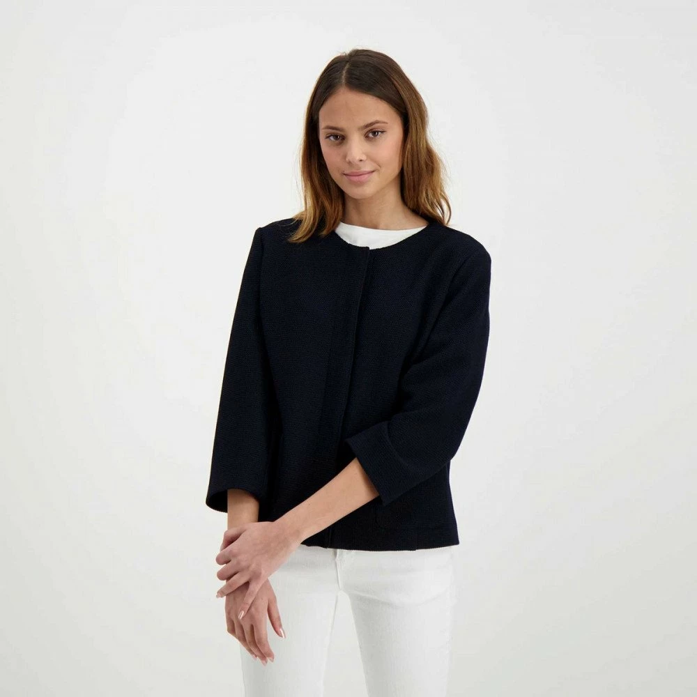 Buono 𧨠EMME MARELLA GIACCA CHANEL JOCKEY DONNA Blu π 7 Buono 𧨠EMME MARELLA GIACCA CHANEL JOCKEY DONNA Blu π - immagine 5