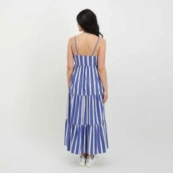 Vendita lampo ✔️ EMME MARELLA ABITO LUNGO SPALLINA LIETO DONNA Azzurro, Bianco 🛒 -Offerte Novità Negozio emme marella lieto abito lungo spallina lieto donna casual donna 044641701 012 4