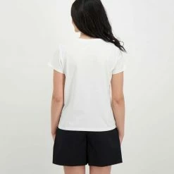 Acquistare 😀 EMME MARELLA T-SHIRT CON STAMPA ORIANA DONNA Bianco ✔️ -Offerte Novità Negozio emme marella oriana t shirt con stampa oriana donna casual donna 044643801 001 3