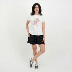 Acquistare 😀 EMME MARELLA T-SHIRT CON STAMPA ORIANA DONNA Bianco ✔️ -Offerte Novità Negozio emme marella oriana t shirt con stampa oriana donna casual donna 044643801 001 5