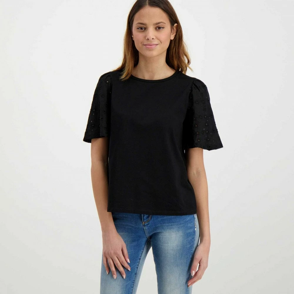 Vendita calda π EMME MARELLA T-SHIRT MANICA SANGALLO PANAMA DONNA Nero π 4 Vendita calda π EMME MARELLA T-SHIRT MANICA SANGALLO PANAMA DONNA Nero π - immagine 2