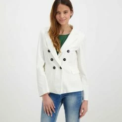 Vendita all'ingrosso ⌛ EMME MARELLA BLAZER DOPPIO PETTO IN JERSEY RIDGE DONNA Bianco 🎁 -Offerte Novità Negozio emme marella ridge blazer doppio petto in jersey ridge donna giacconi donna 044645001 003 3