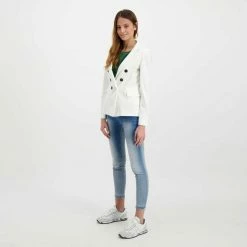 Vendita all'ingrosso ⌛ EMME MARELLA BLAZER DOPPIO PETTO IN JERSEY RIDGE DONNA Bianco 🎁 -Offerte Novità Negozio emme marella ridge blazer doppio petto in jersey ridge donna giacconi donna 044645001 003 6