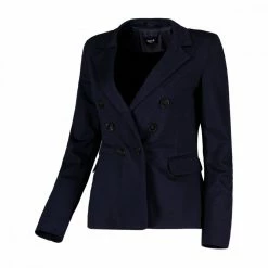 A buon mercato 😍 EMME MARELLA BLAZER DOPPIO PETTO IN JERSEY RIDGE DONNA Blu 👏