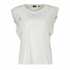 I primi 10 π EMME MARELLA T-SHIRT CON ROUCHES SANGALLO ROYAL DONNA Bianco π