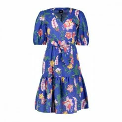 Buono 🎁 EMME MARELLA ABITO MANICA BALLON CON CINTURA SCIOVIA DONNA Viola 🌟