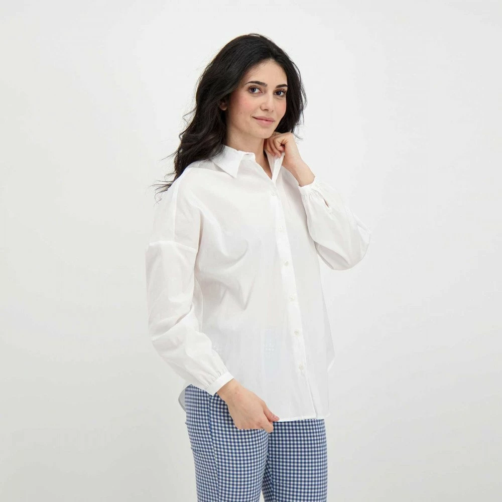 Presa π EMME MARELLA CAMICIA VIGNOLA DONNA Bianco π 7 Presa π EMME MARELLA CAMICIA VIGNOLA DONNA Bianco π - immagine 5
