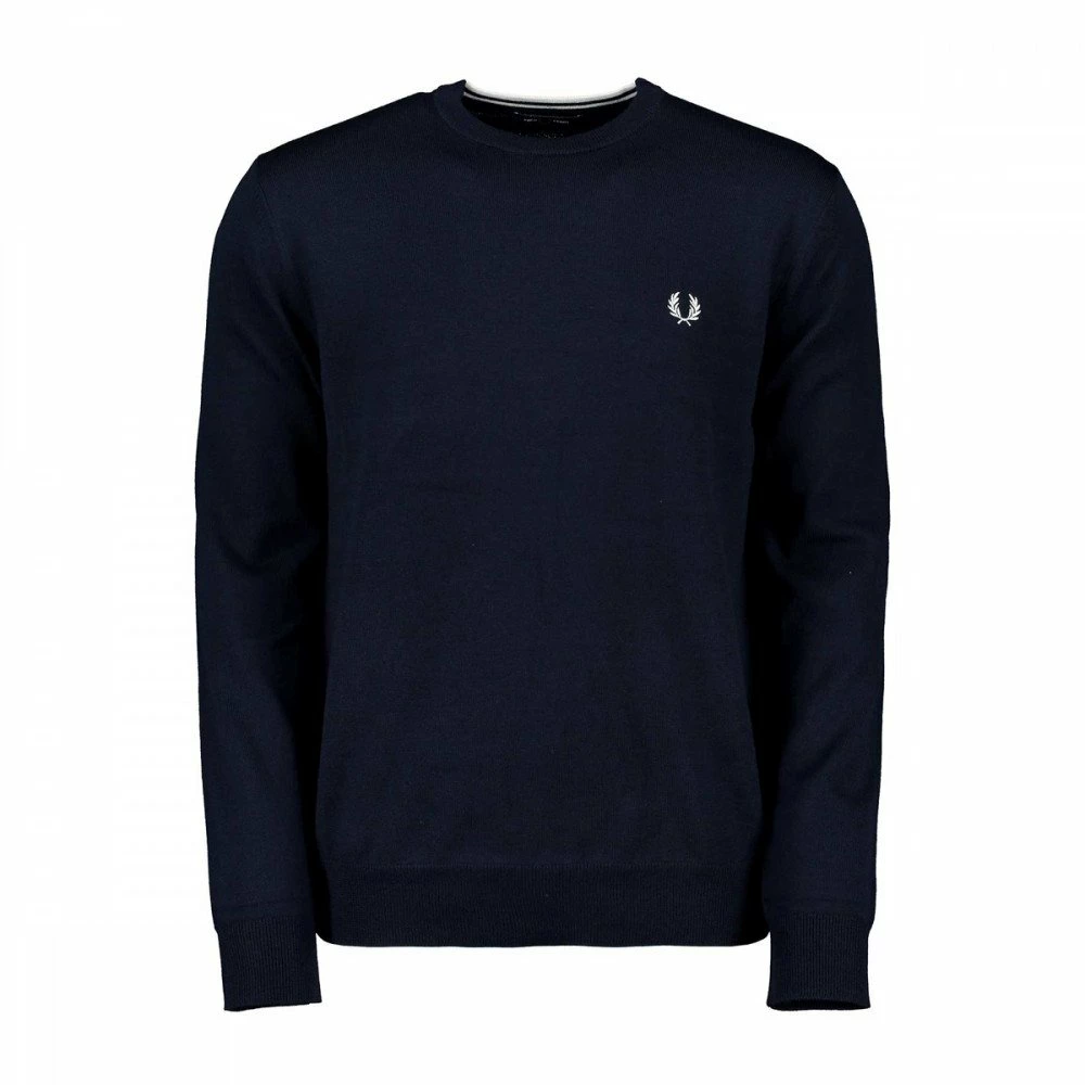 Nuovo di zecca 🧨 FRED PERRY MAGLIONE GIROCOLLO IN LANA E COTONE Blu 🔔 3 Nuovo di zecca 🧨 FRED PERRY MAGLIONE GIROCOLLO IN LANA E COTONE Blu 🔔