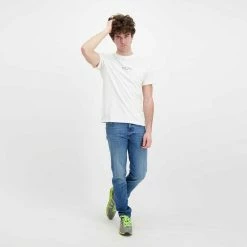 A buon mercato 💯 FRED PERRY T-SHIRT LOGO EMBROIDERED Bianco 👏 -Offerte Novità Negozio fred perry m2706 t shirt logo embroidered casual uomo 044988901 303 5