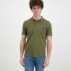 Miglior prezzo 🥰 FRED PERRY POLO M3600 Verde ✔️ -Offerte Novità Negozio fred perry m3600 polo m3600 casual uomo 044989101 b57 2