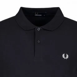 Acquistare 💯 FRED PERRY Polo Slim Colletto Tinta Unita Blu 🔥 -Offerte Novità Negozio fred perry m600 polo slim colletto tinta unita casual uomo 036004601 608 3