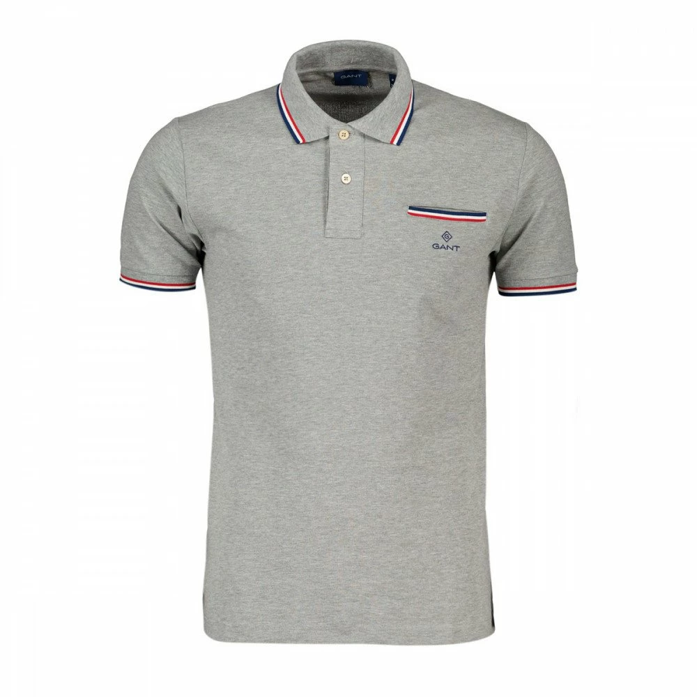 Vendita lampo 🥰 GANT POLO 3-COL TIPPING PIQUE Grigio 🥰 3 Vendita lampo 🥰 GANT POLO 3-COL TIPPING PIQUE Grigio 🥰