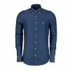 Acquistare 🎁 GANT CAMICIA IN CHAMBRAY Blu ⌛ -Offerte Novità Negozio gant 3040522 camicia in chambray slim casual uomo 036012801 989 1