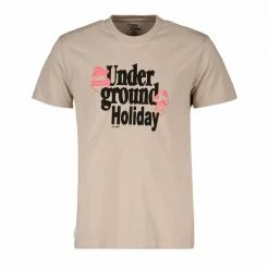 Miglior offerta 😍 GLOBE T-SHIRT UNDEGROUND HOLIDAY Beige ❤️