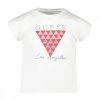 Acquistare 🧨 GUESS T-SHIRT CROP BAMBINA Bianco 🥰 -Offerte Novità Negozio guess j2ri18 t shirt crop bambina abbigliamento bambino 044779101 g011 1