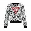 Nuovo di zecca 🔥 GUESS FELPA GIRO LEOPARDATA BAMBINA Bianco, Nero 🛒 -Offerte Novità Negozio guess j2rq06 felpa giro leopardata bambina abbigliamento bambino 044779501 p8as 1
