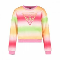 Vendita lampo 😉 GUESS FELPA GIRO MULTICOLOR BAMBINA 🎁