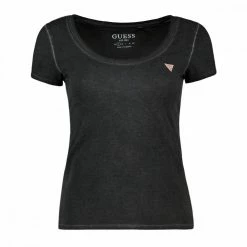 Nuovo 🧨 GUESS T-SHIRT MINI LOGO STRASS DONNA ⭐