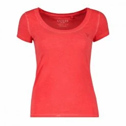 Miglior offerta 🤩 GUESS T-SHIRT MINI LOGO STRASS DONNA Rosso 🛒