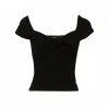 Il più economico ⭐ GUESS TOP IN MAGLIA FIOCCO DONNA Nero 👏
