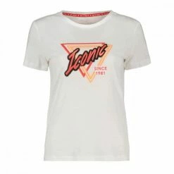 Vendita lampo 😀 GUESS T-SHIRT NEW ICON LOGO DONNA Bianco 🎁