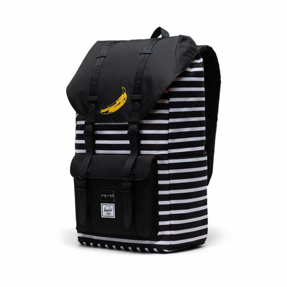 Presa 🔔 HERSCHEL ZAINO ECO LITTLE AMERICA™ ANDY WARHOL Nero 💯 - immagine 3
